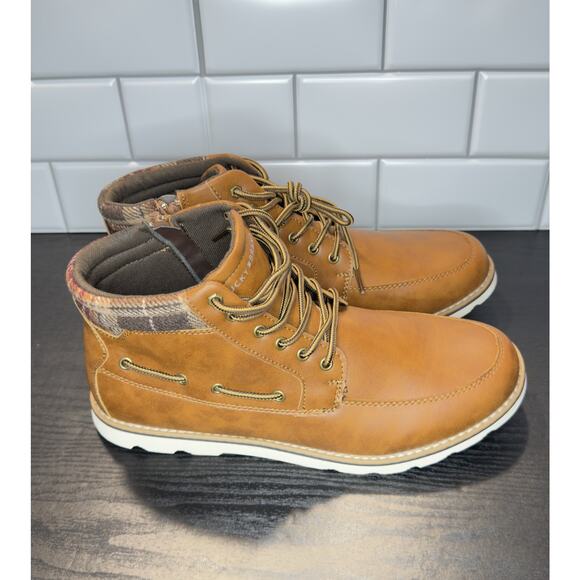 Lucky Brand Kenny Men’s Brown Leather Lace-Up Boots - Size 11.5 main image 8
